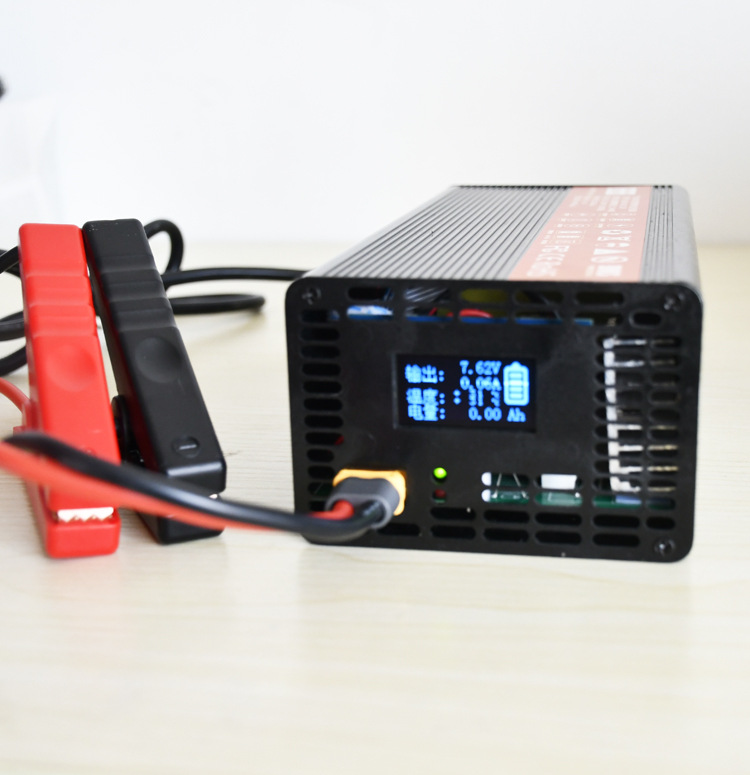 1080W锂电池充电器12V24V48V72V10A15A30A适配电动叉车扫地机房车