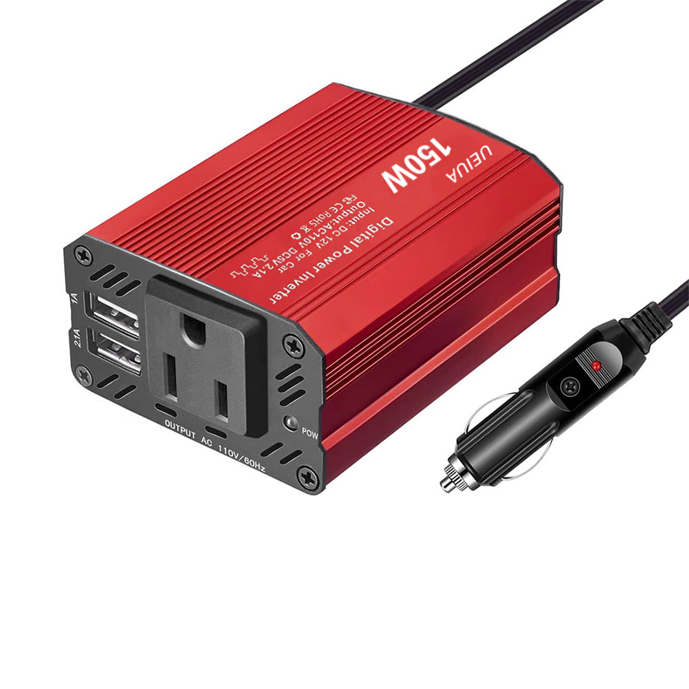 车载逆变器150W12V转110V/220Vusb充电汽车逆变器电源转换器